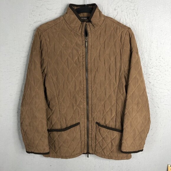 Barbour Tan Quilted Jacket - Picture 1 of 16